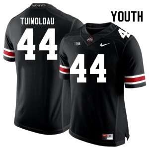Youth JT Tuimoloau Black Ohio State Buckeyes Football #44 Jersey 733193-699