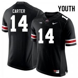 Youth Ja'Had Carter Black Ohio State Buckeyes Football #14 Jersey 370217-615