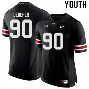 Youth Jack Deneher Black Ohio State Football #90 Jersey 719107-696