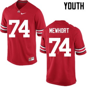 Youth Jack Mewhort Red Ohio State Football #74 Jersey 345333-869