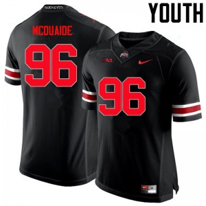 Youth Jake McQuaide Black Ohio State Buckeyes Football #96 Jersey 899206-189