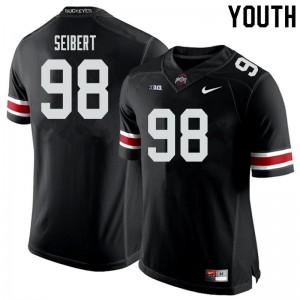 Youth Jake Seibert Black OSU Football #98 Jersey 465834-633