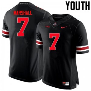 Youth Jalin Marshall Black Ohio State Football #7 Jersey 581877-106