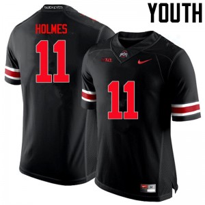 Youth Jalyn Holmes Black Ohio State Football #11 Jersey 398286-852