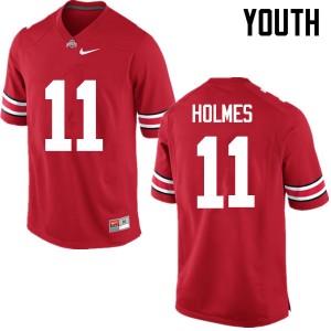 Youth Jalyn Holmes Red Ohio State Buckeyes Football #11 Jersey 613816-663