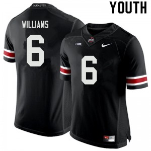 Youth Jameson Williams Black OSU Buckeyes Football #6 Jersey 655497-698