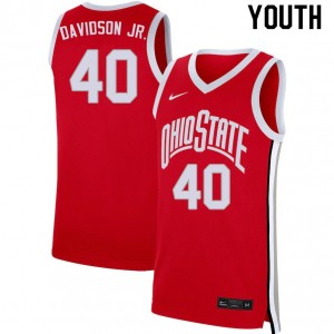 Youth Jansen Davidson Jr. Scarlet OSU Basketball #40 Jersey 444164-722