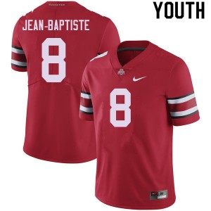 Youth Javontae Jean-Baptiste Red OSU Football #8 Jersey 479202-832