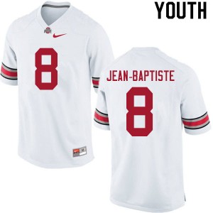 Youth Javontae Jean-Baptiste White OSU Football #8 Jersey 531315-950