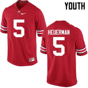 Youth Jeff Heuerman Red OSU Buckeyes Football #5 Jersey 385951-187
