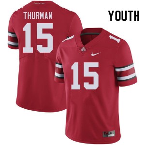 Youth Jelani Thurman Red Ohio State Buckeyes Football #15 Jersey 961906-249