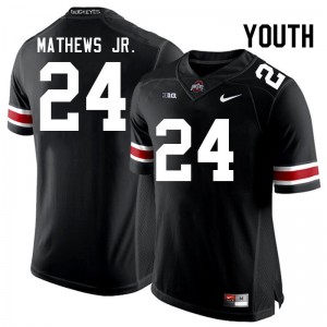Youth Jermaine Mathews Jr. Black OSU Football #24 Jersey 154309-723