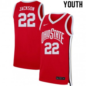 Youth Jim Jackson Scarlet Ohio State Basketball #22 Jersey 115496-652