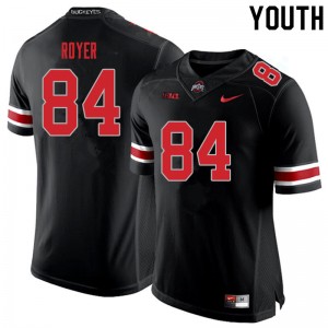 Youth Joe Royer Blackout OSU Buckeyes Football #84 Jersey 337519-585