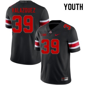 Youth Joey Valazquez Blackout Ohio State Football #39 Jersey 460573-691