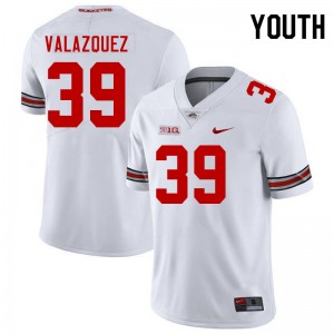 Youth Joey Valazquez White OSU Football #39 Jersey 859545-823