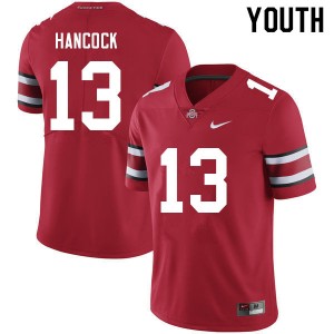 Youth Jordan Hancock Red OSU Football #13 Jersey 209932-549