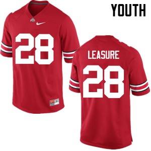 Youth Jordan Leasure Red Ohio State Buckeyes Football #28 Jersey 509181-202