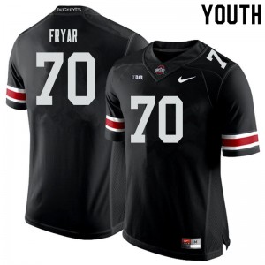 Youth Josh Fryar Black Ohio State Football #70 Jersey 968968-386