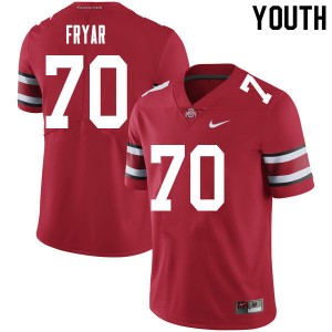 Youth Josh Fryar Red OSU Buckeyes Football #70 Jersey 808900-269