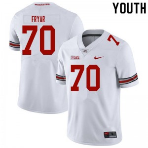Youth Josh Fryar White OSU Football #70 Jersey 790468-602