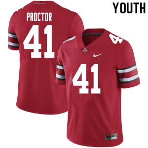 Youth Josh Proctor Red OSU Buckeyes Football #41 Jersey 516804-153