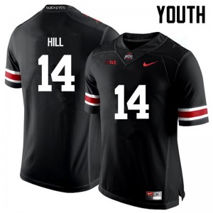 Youth KJ Hill Black Ohio State Football #14 Jersey 797783-777