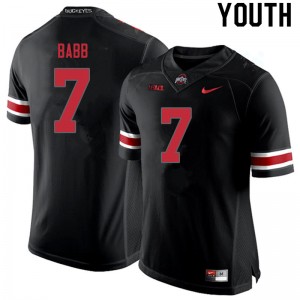 Youth Kamryn Babb Blackout OSU Buckeyes Football #7 Jersey 920734-399