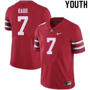 Youth Kamryn Babb Red Ohio State Buckeyes Football #7 Jersey 572921-562