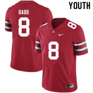Youth Kamryn Babb Red OSU Football #8 Jersey 449190-242