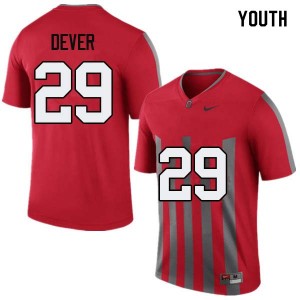 Youth Kevin Dever Throwback OSU Buckeyes Football #29 Jersey 470375-885
