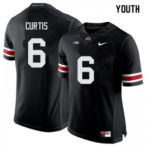 Youth Kory Curtis Black OSU Buckeyes Football #6 Jersey 271545-340