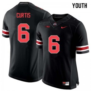 Youth Kory Curtis Blackout OSU Buckeyes Football #6 Jersey 101054-521