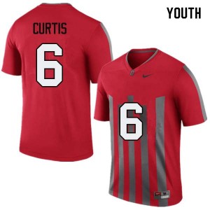 Youth Kory Curtis Throwback Ohio State Football #6 Jersey 614082-695