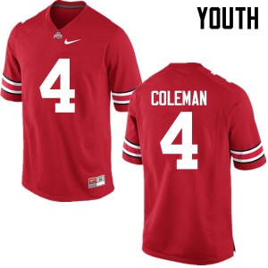 Youth Kurt Coleman Red Ohio State Football #4 Jersey 562458-908