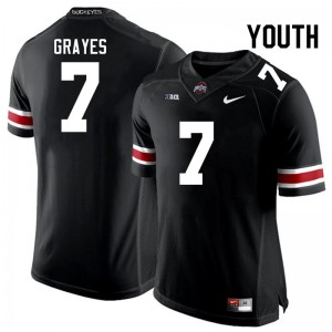 Youth Kyion Grayes Black Ohio State Buckeyes Football #7 Jersey 585038-838