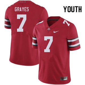 Youth Kyion Grayes Red Ohio State Football #7 Jersey 566203-683