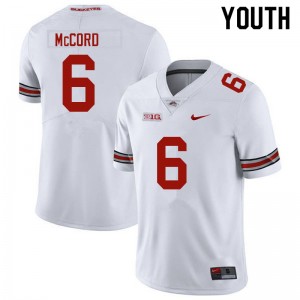 Youth Kyle McCord White Ohio State Football #6 Jersey 966894-475