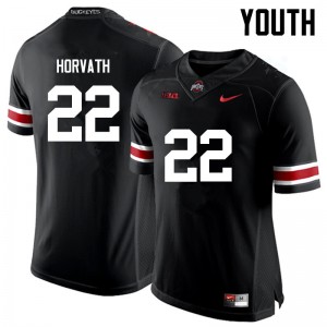 Youth Les Horvath Black Ohio State Football #22 Jersey 956316-890
