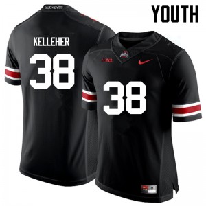 Youth Logan Kelleher Black OSU Football #38 Jersey 744509-420