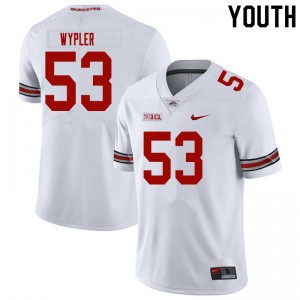Youth Luke Wypler White Ohio State Buckeyes Football #53 Jersey 696865-442