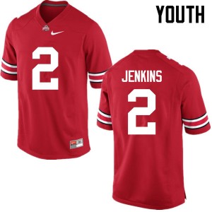Youth Malcolm Jenkins Red OSU Football #2 Jersey 618307-766