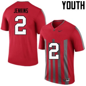 Youth Malcolm Jenkins Throwback OSU Football #2 Jersey 495686-805
