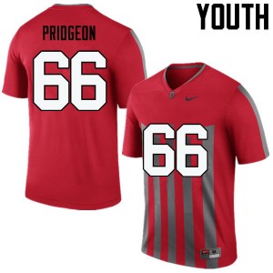 Youth Malcolm Pridgeon Throwback OSU Football #66 Jersey 228153-112