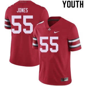 Youth Matthew Jones Red Ohio State Football #55 Jersey 619803-805