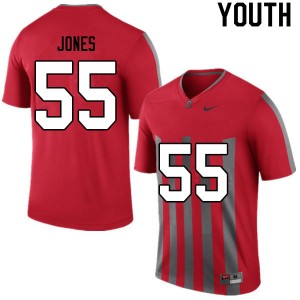 Youth Matthew Jones Retro Ohio State Buckeyes Football #55 Jersey 576712-796