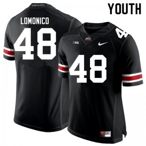 Youth Max Lomonico Black Ohio State Football #48 Jersey 345148-261