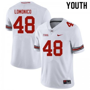 Youth Max Lomonico White OSU Football #48 Jersey 707492-388