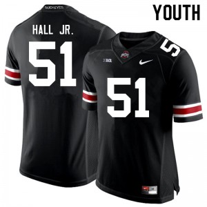 Youth Michael Hall Jr. Black Ohio State Football #51 Jersey 972869-471