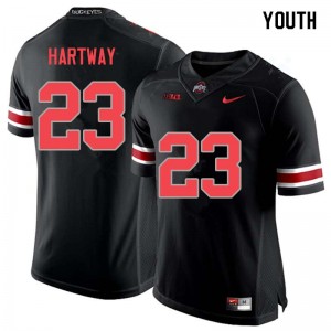 Youth Michael Hartway Blackout Ohio State Football #23 Jersey 939791-139